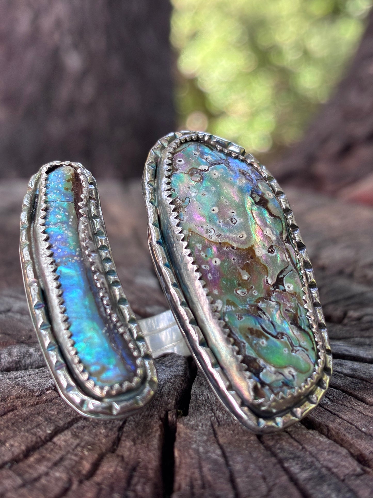 One of a Kind Abalone Ring – Size 8 | Ocean Shell Sterling Silver