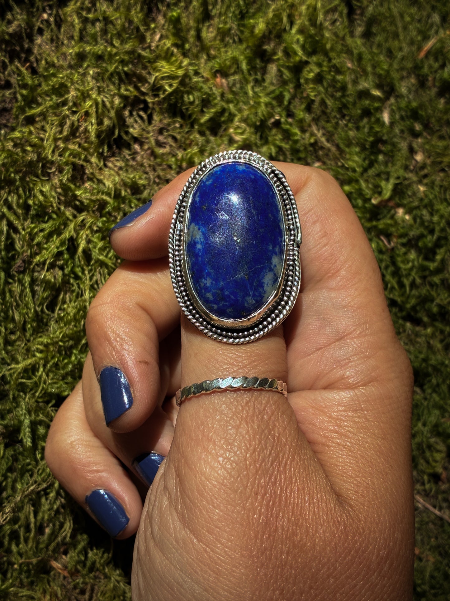 Lapis Lazuli Celestial Ring - Size 7.5