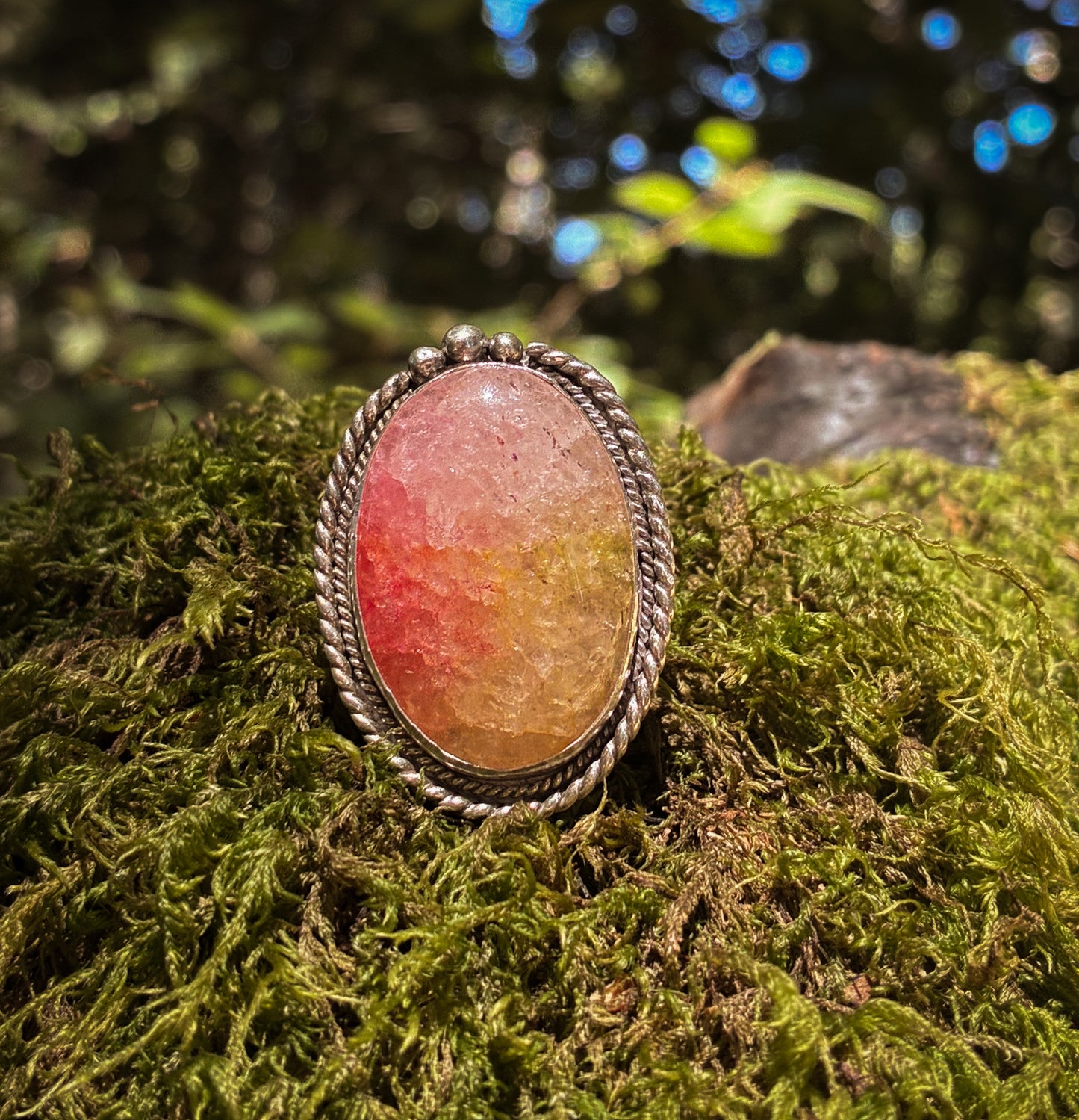 Sunset Sorbet – Quartz Ring - Size 9