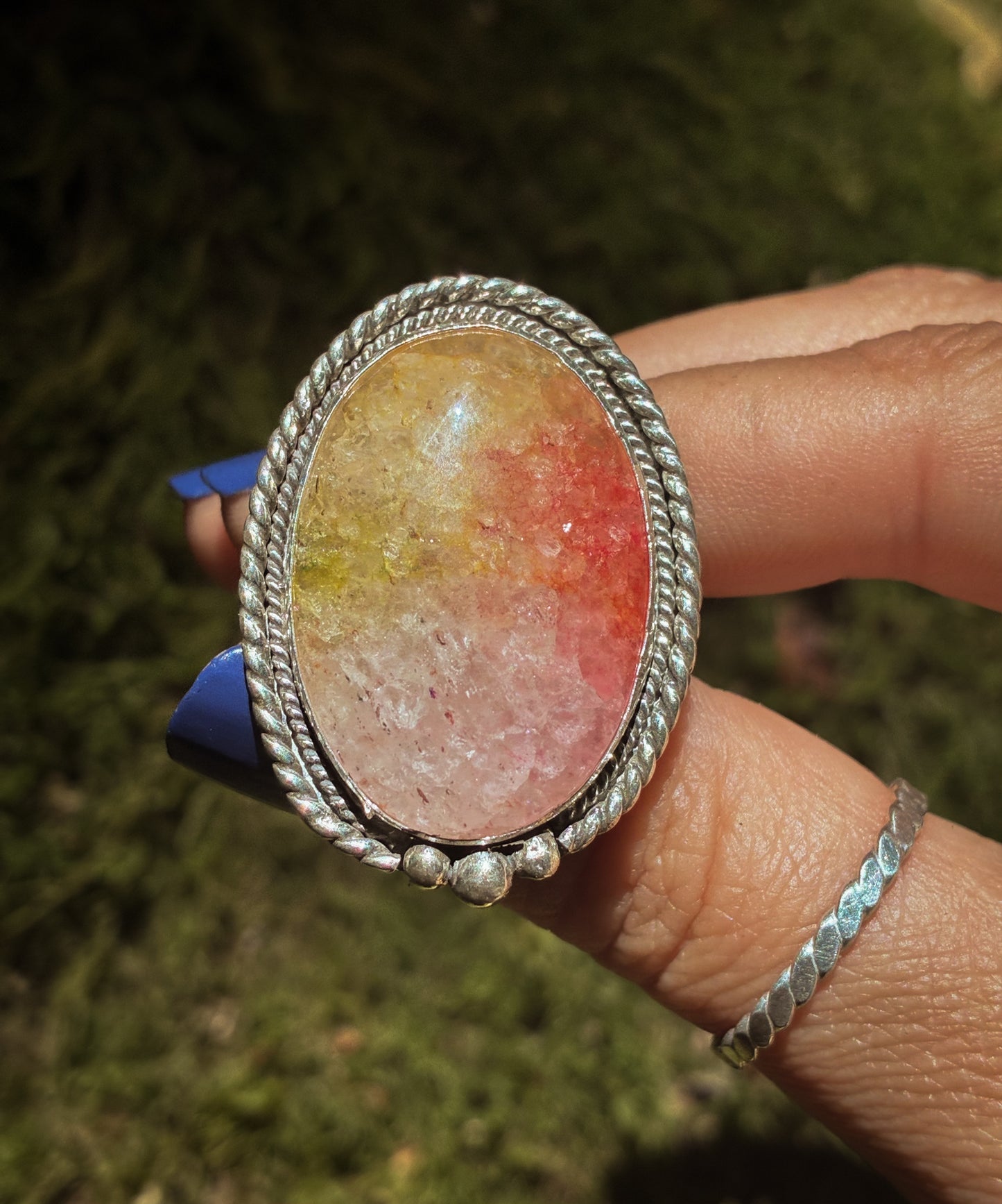 Sunset Sorbet – Quartz Ring - Size 9
