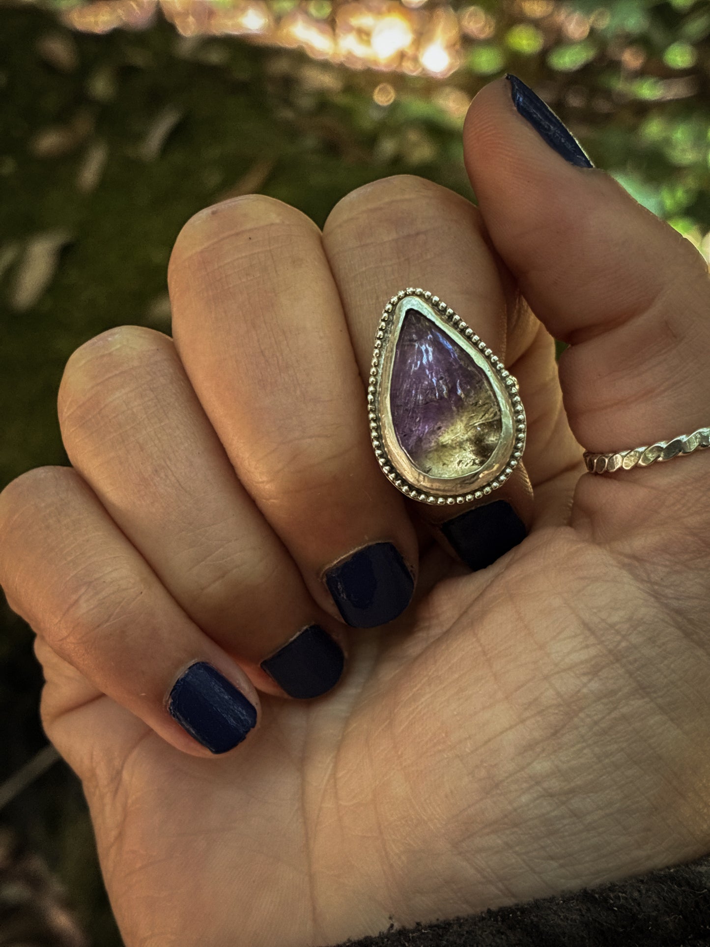 Ametrine Twilight Forest Ring - Size 5
