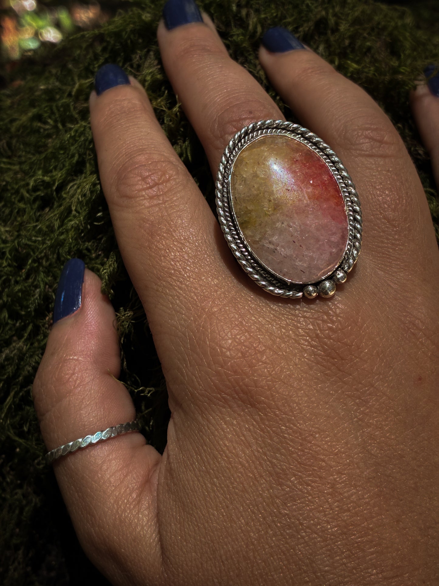 Sunset Sorbet – Quartz Ring - Size 9