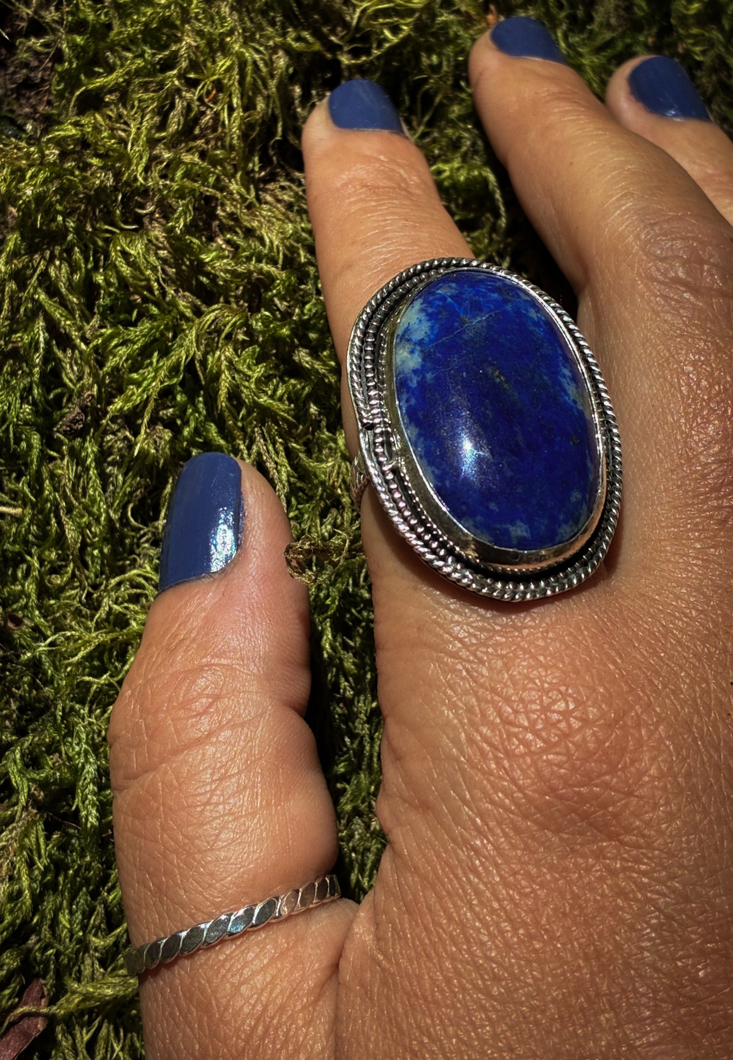 Lapis Lazuli Celestial Ring - Size 7.5