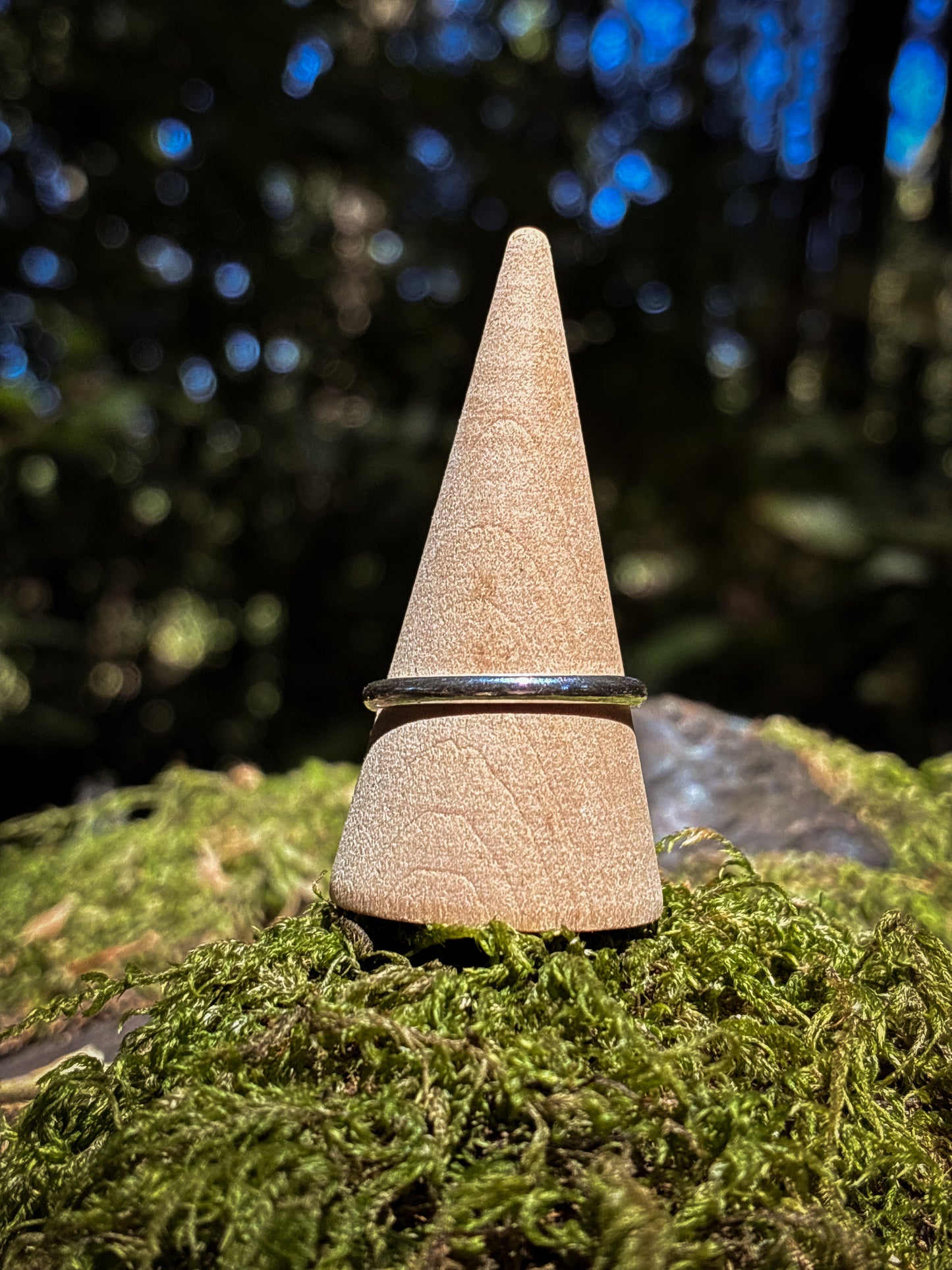 Thin Half Round Wire Stacker Ring
