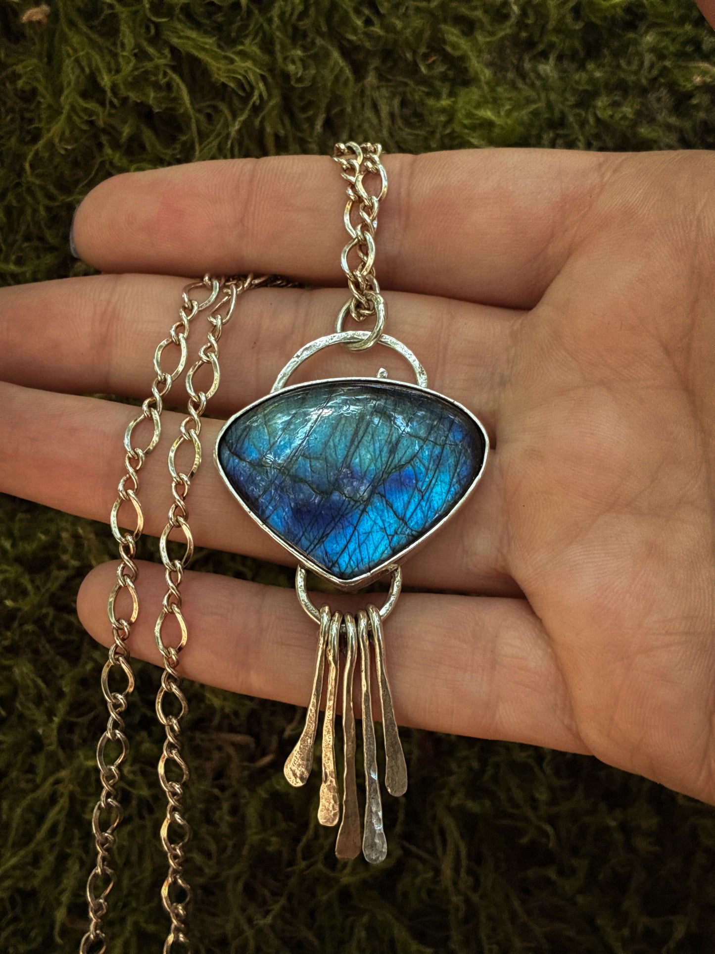 Labradorite Fringe Necklace