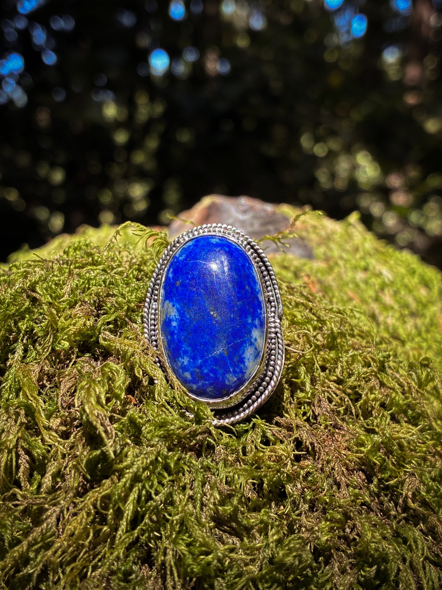 Lapis Lazuli Celestial Ring - Size 7.5