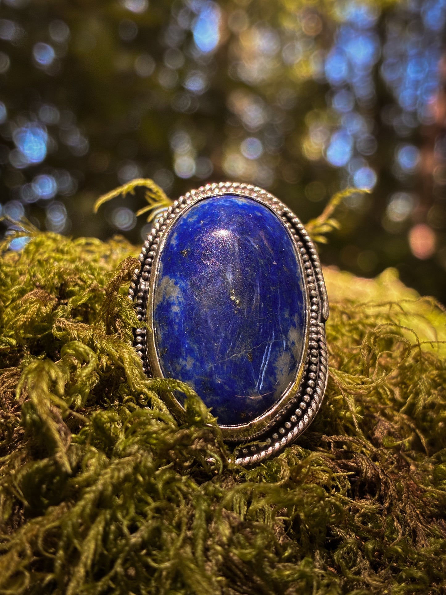 Lapis Lazuli Celestial Ring - Size 7.5