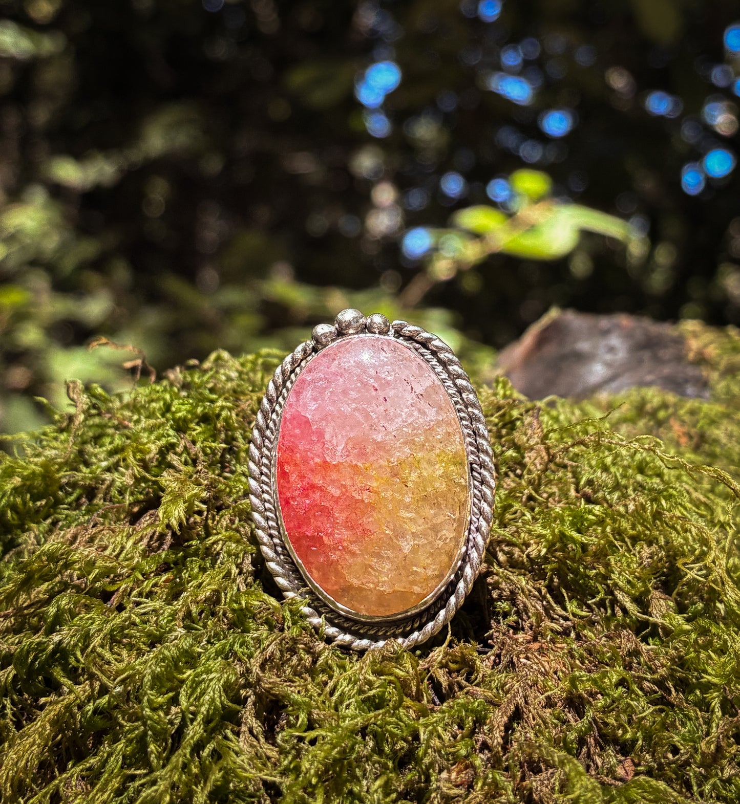 Sunset Sorbet – Quartz Ring - Size 9