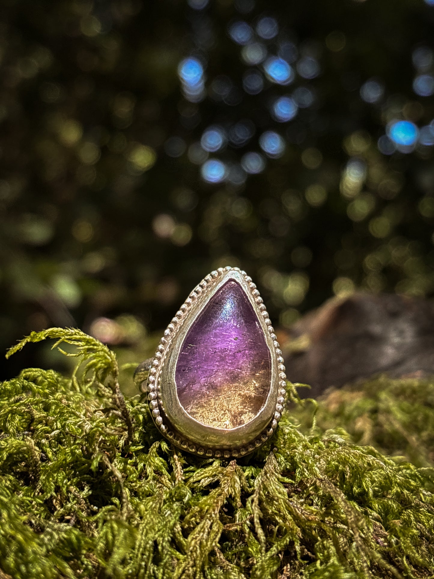 Ametrine Twilight Forest Ring - Size 5