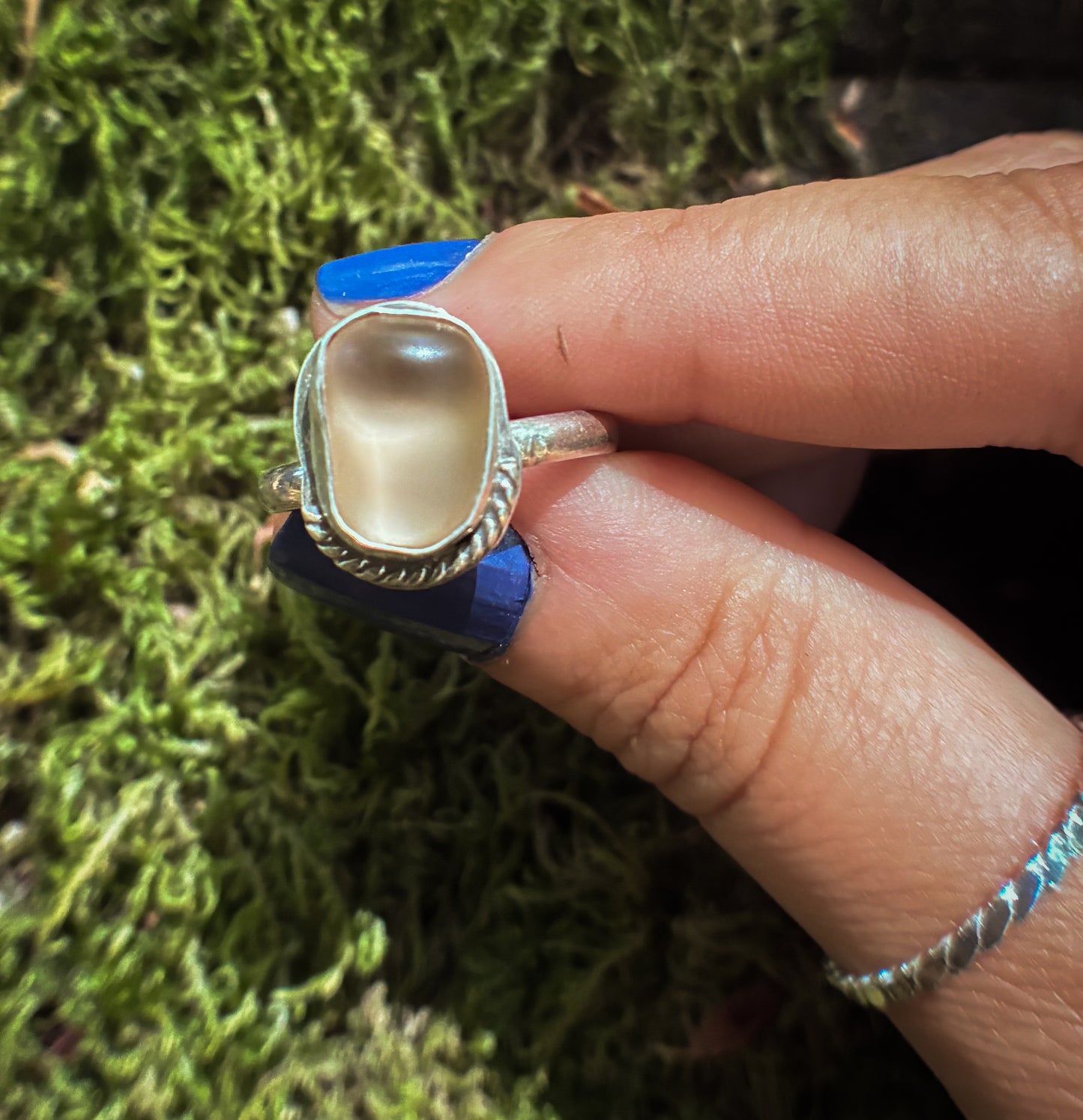 Champagne Glow Sea Glass - Size 8
