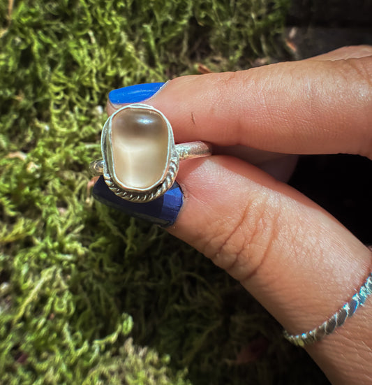 Champagne Glow Sea Glass - Size 8