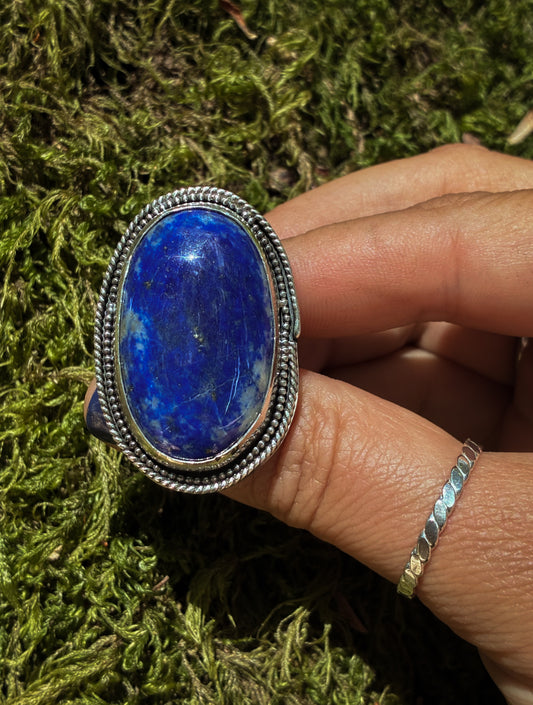 Lapis Lazuli Celestial Ring - Size 7.5