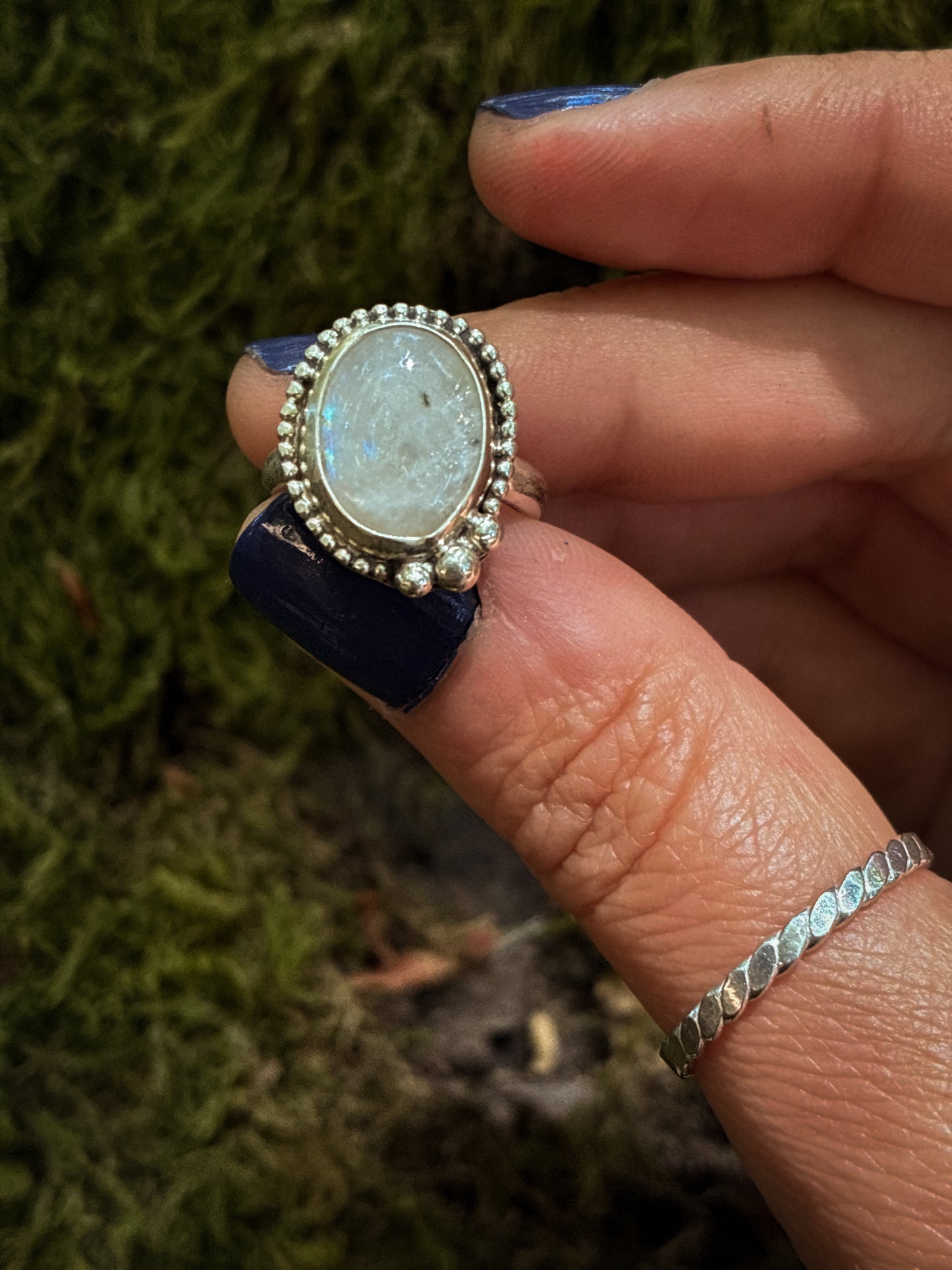 Moonstone Forest Ring - Size 4