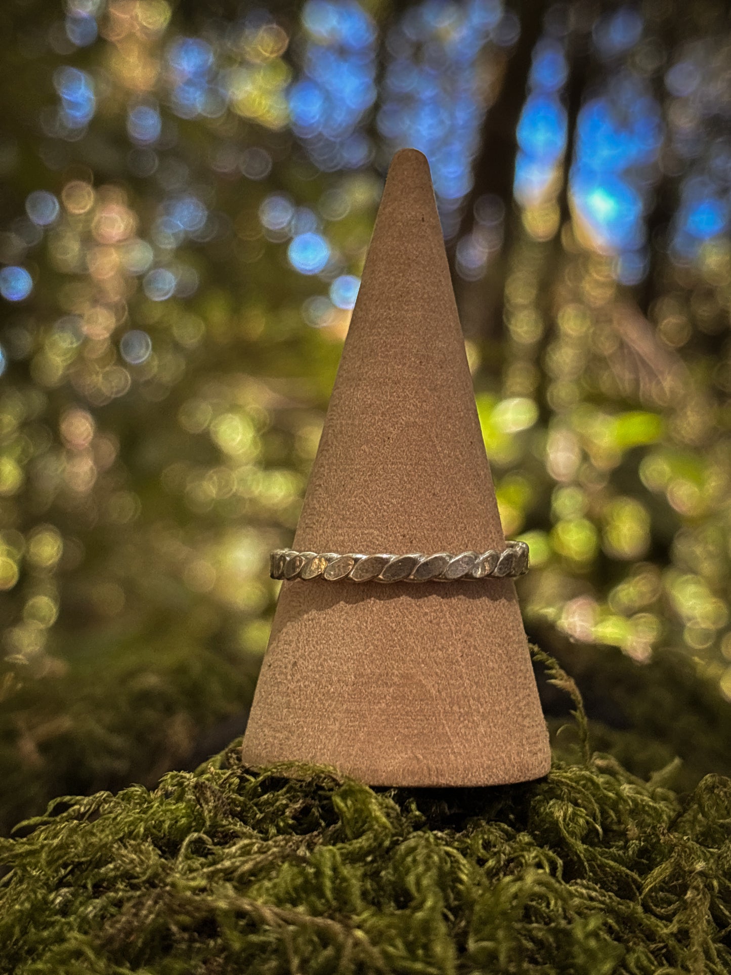 Silver Twist Stacking Ring