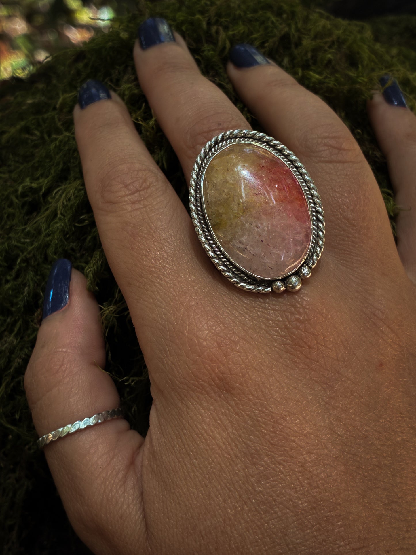 Sunset Sorbet – Quartz Ring - Size 9