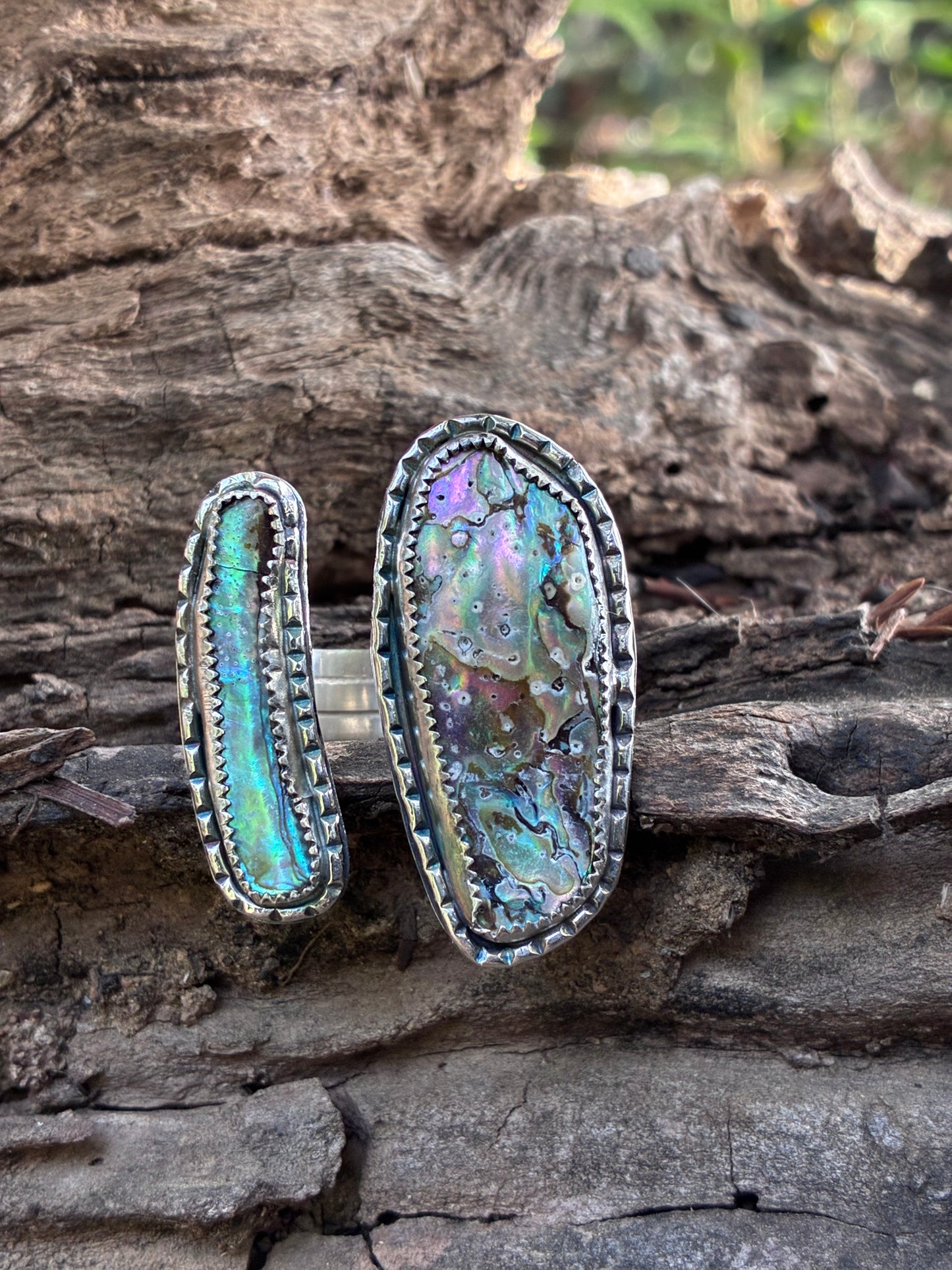 One of a Kind Abalone Ring – Size 8 | Ocean Shell Sterling Silver