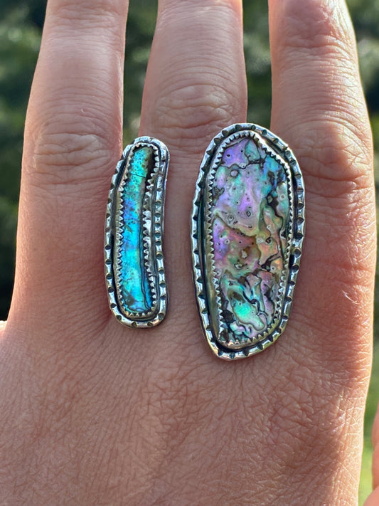 One of a Kind Abalone Ring – Size 8 | Ocean Shell Sterling Silver