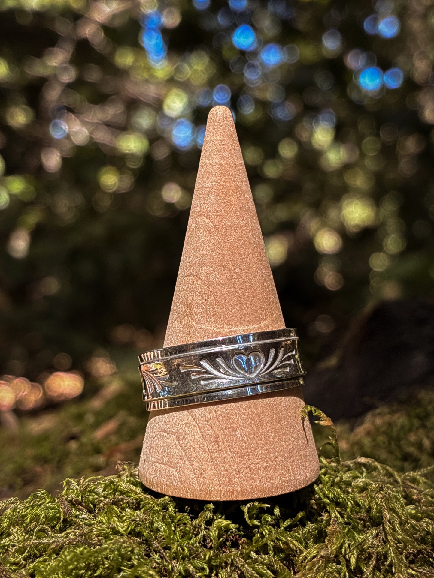 Sterling Silver Heart Stacker Ring