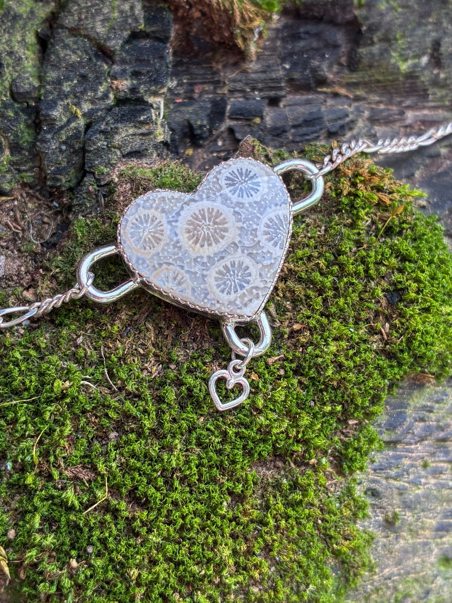 Fossil Coral Heart Bracelet – Custom Fit