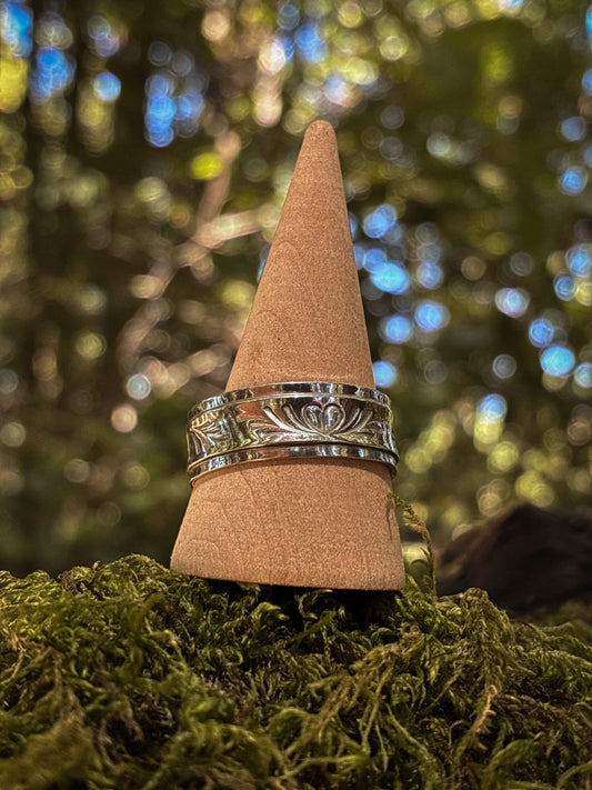 Sterling Silver Heart Stacker Ring
