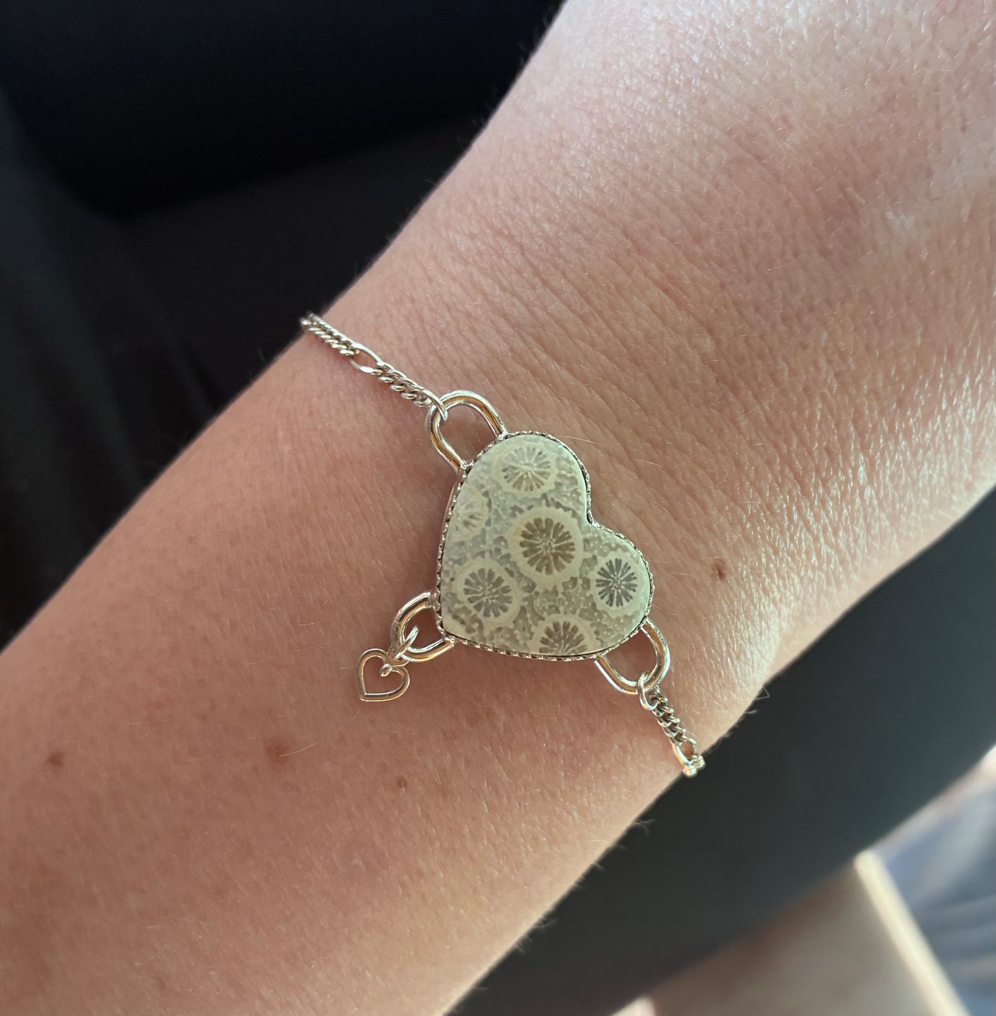 Fossil Coral Heart Bracelet – Custom Fit
