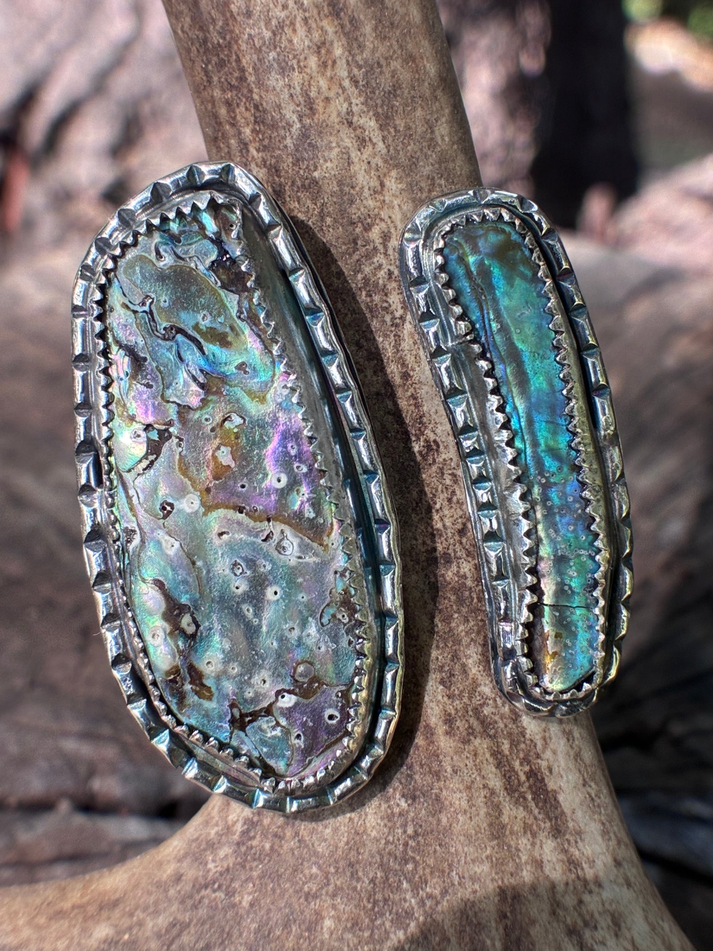 One of a Kind Abalone Ring – Size 8 | Ocean Shell Sterling Silver