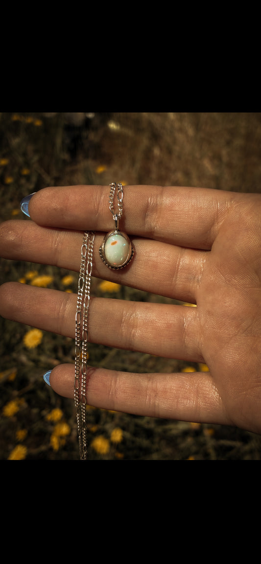 Ethiopian Opal Pendant Necklace