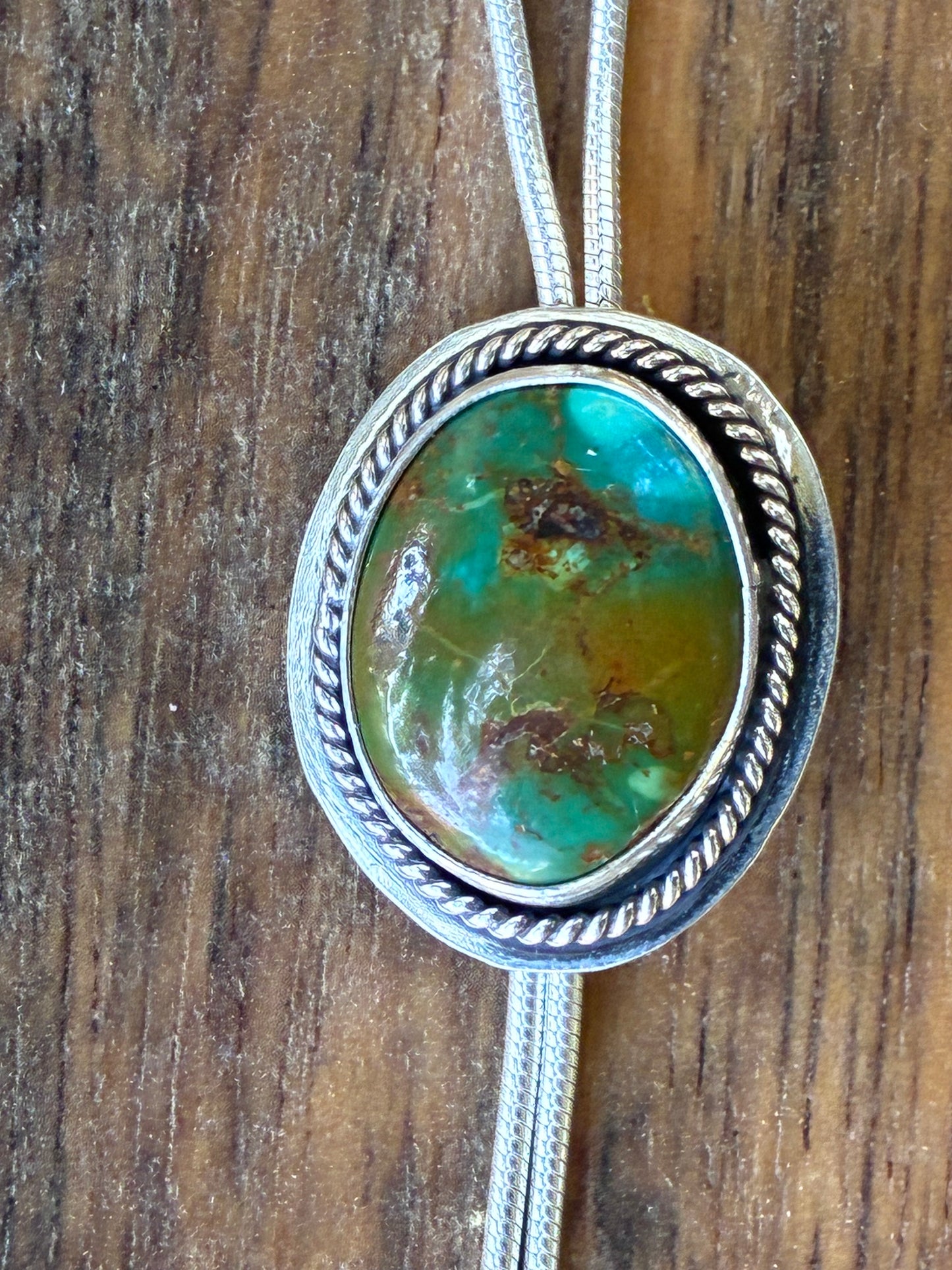 Turquoise Sterling Silver Chain Bolo