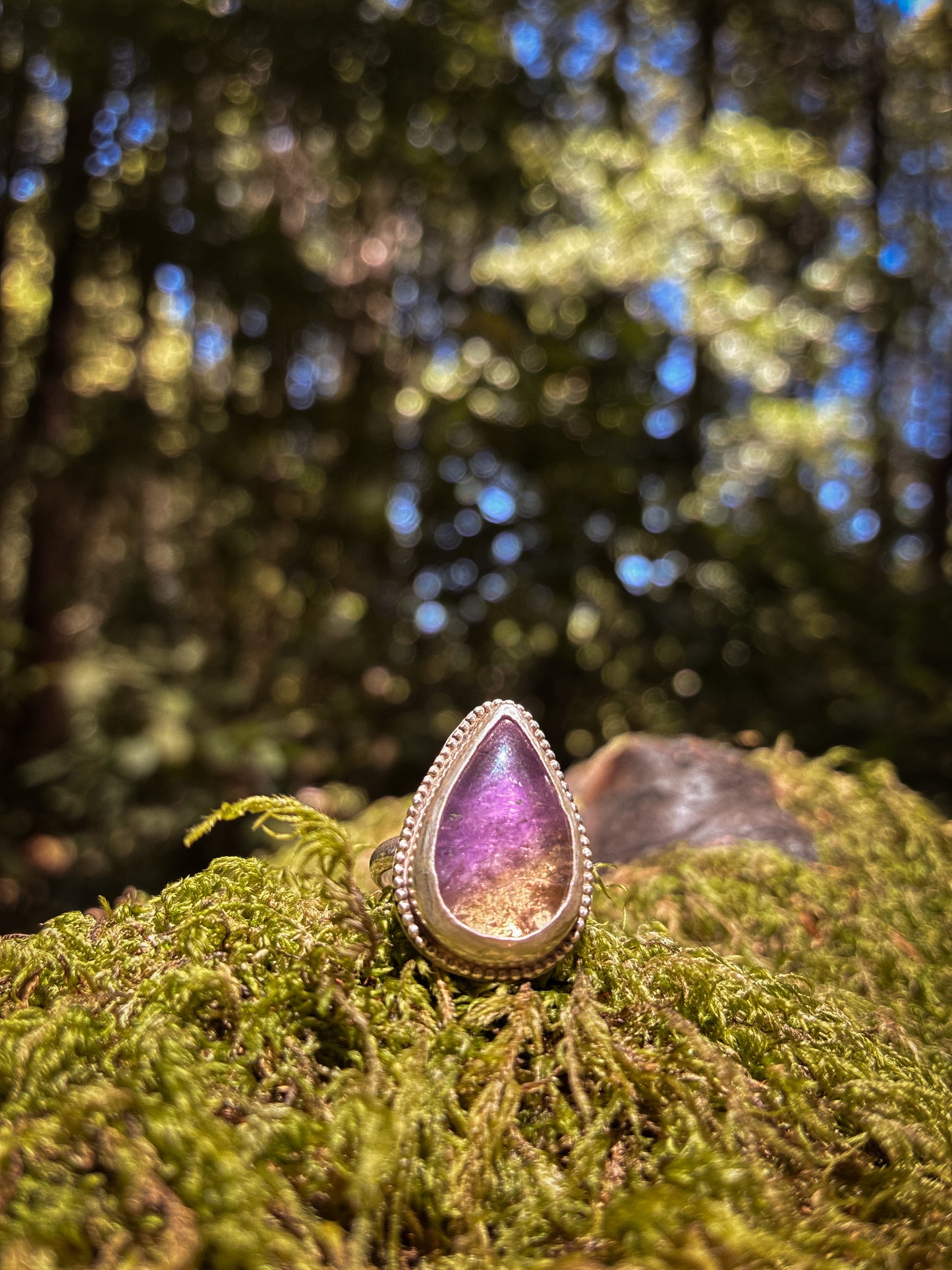 Ametrine Twilight Forest Ring - Size 5