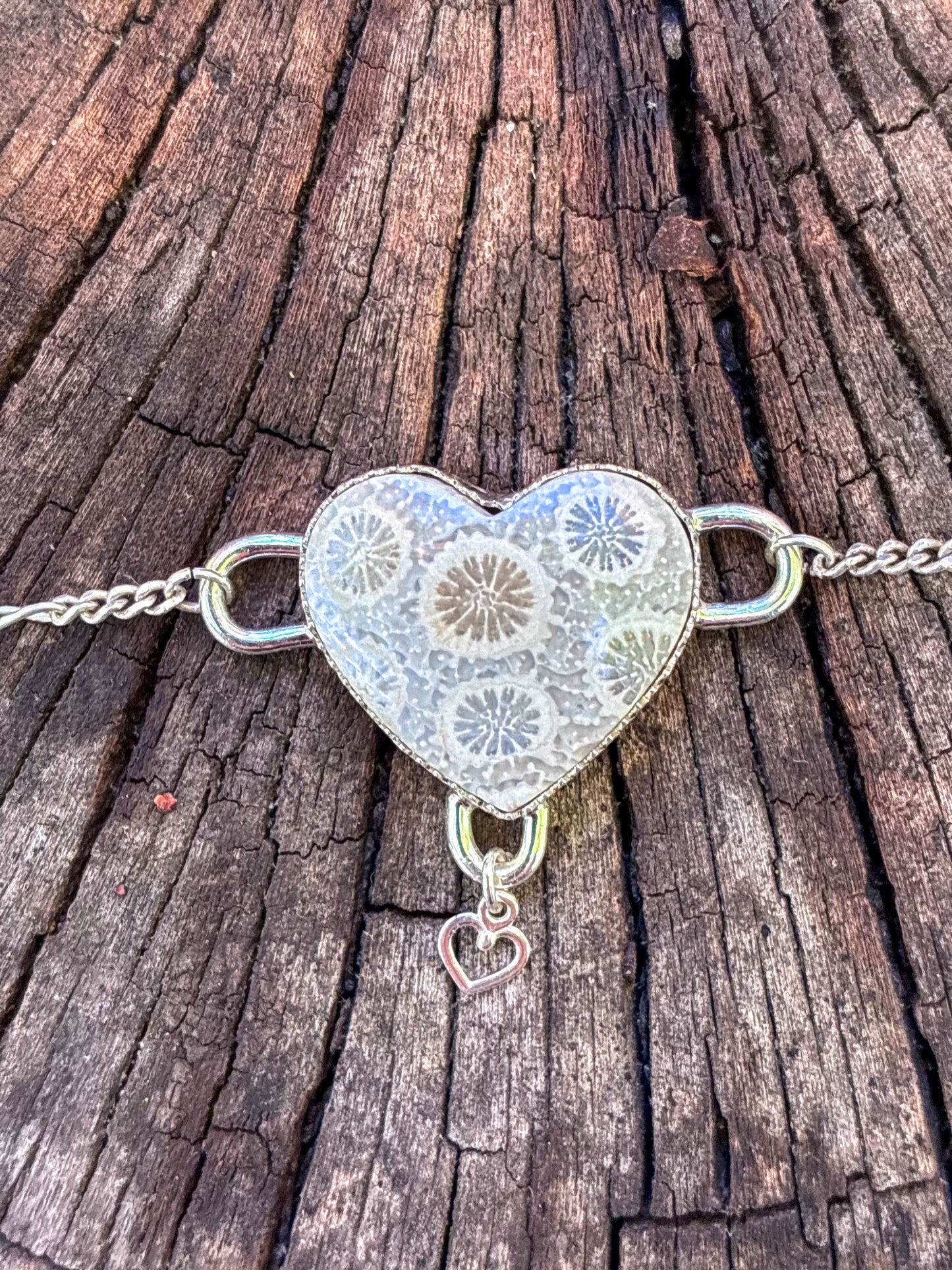 Fossil Coral Heart Bracelet – Custom Fit