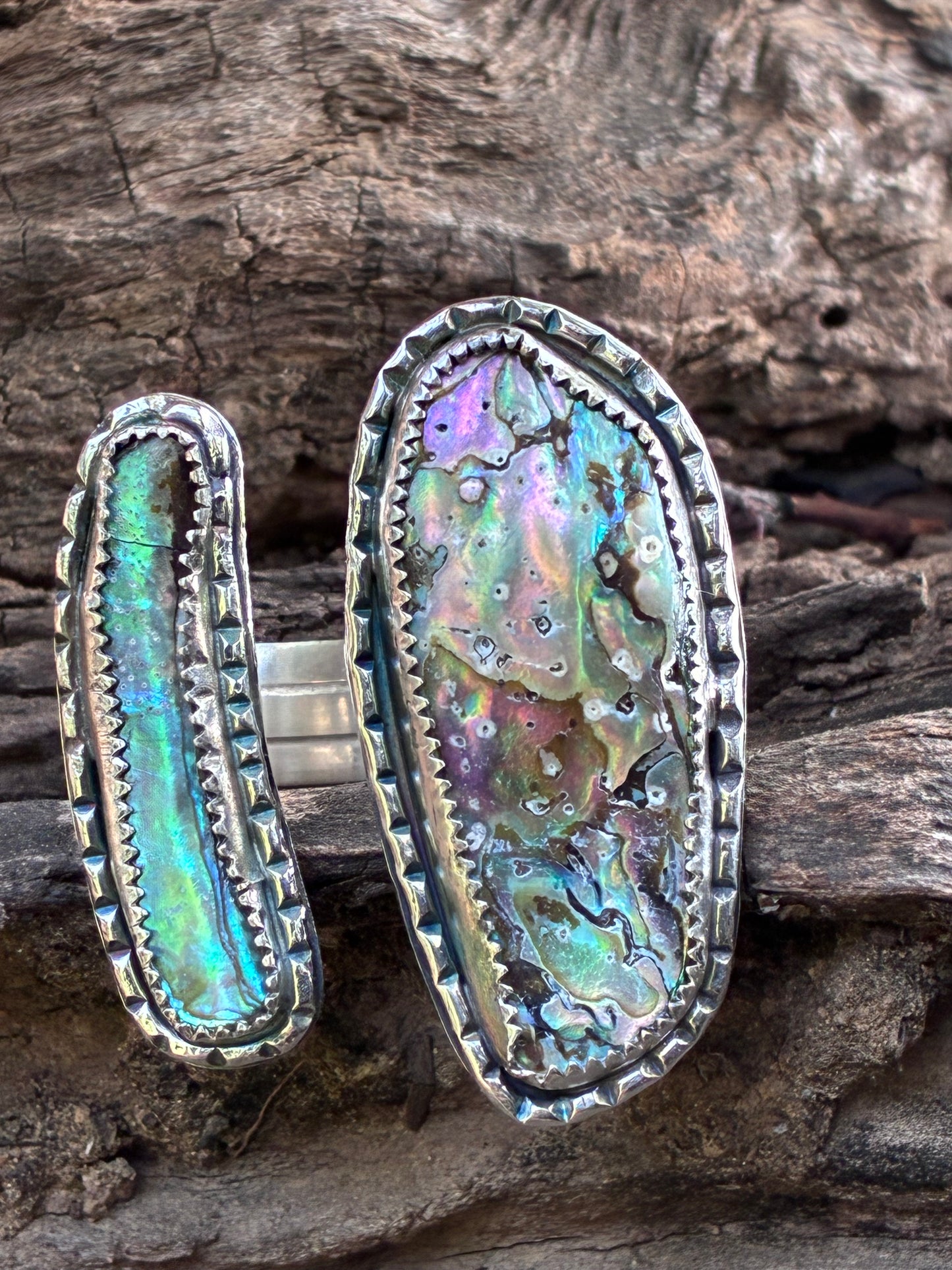 One of a Kind Abalone Ring – Size 8 | Ocean Shell Sterling Silver