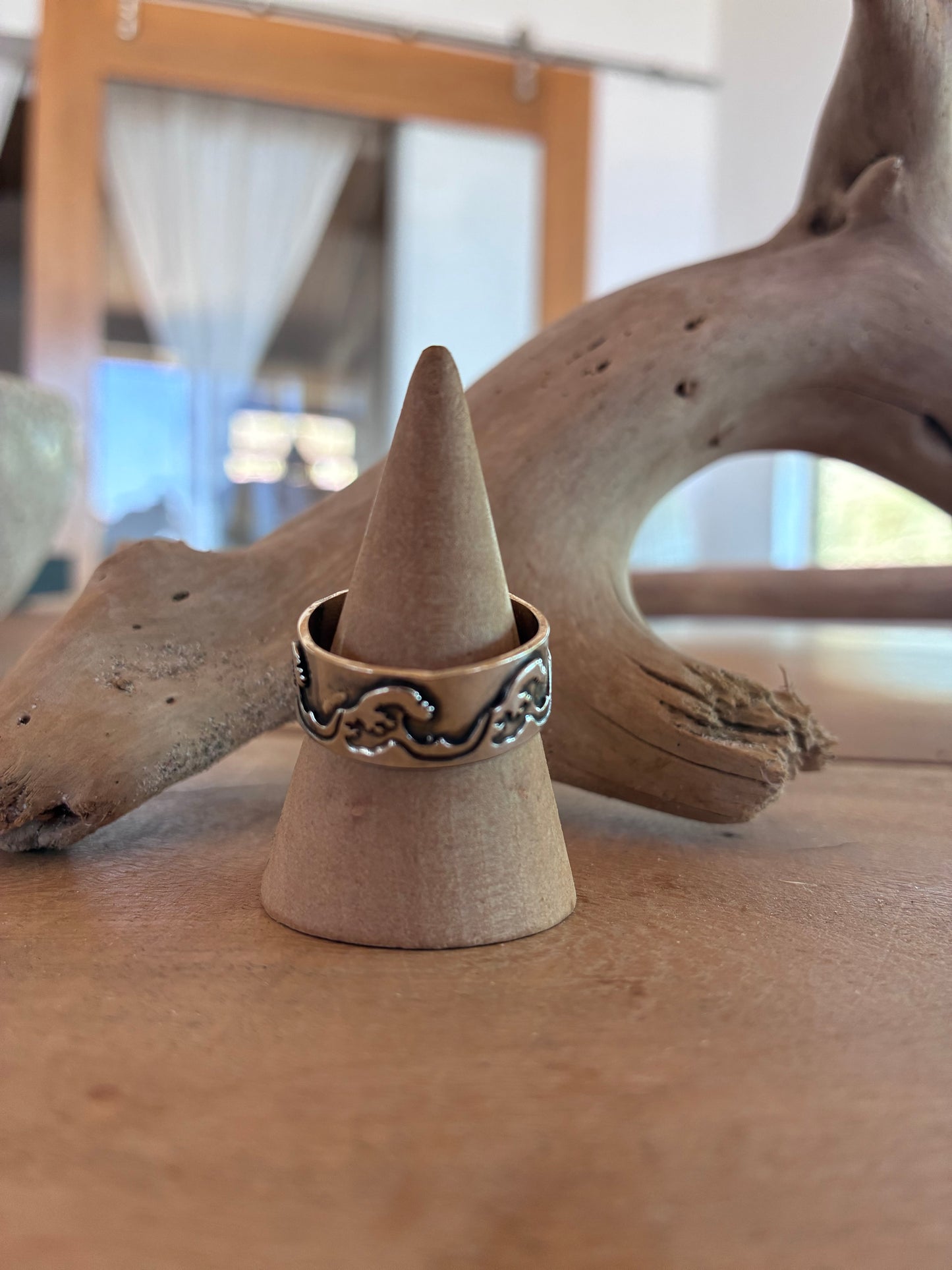 Sterling Silver Wave Ring – Handmade Ocean Inspired Band