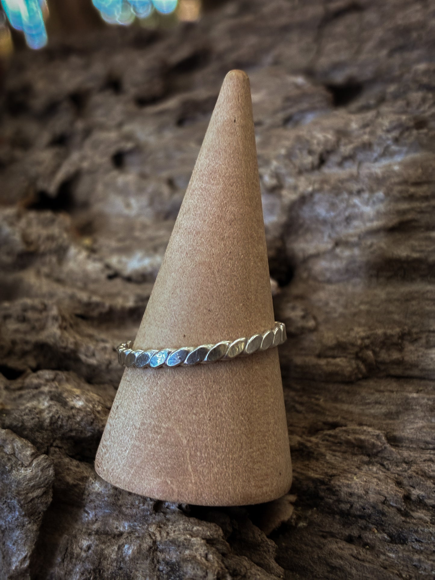 Silver Twist Stacking Ring