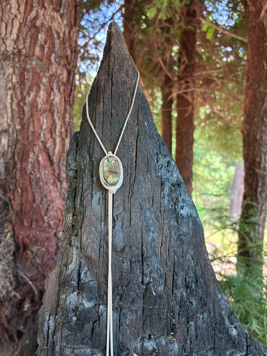 Labradorite Sterling Silver Chain Bolo