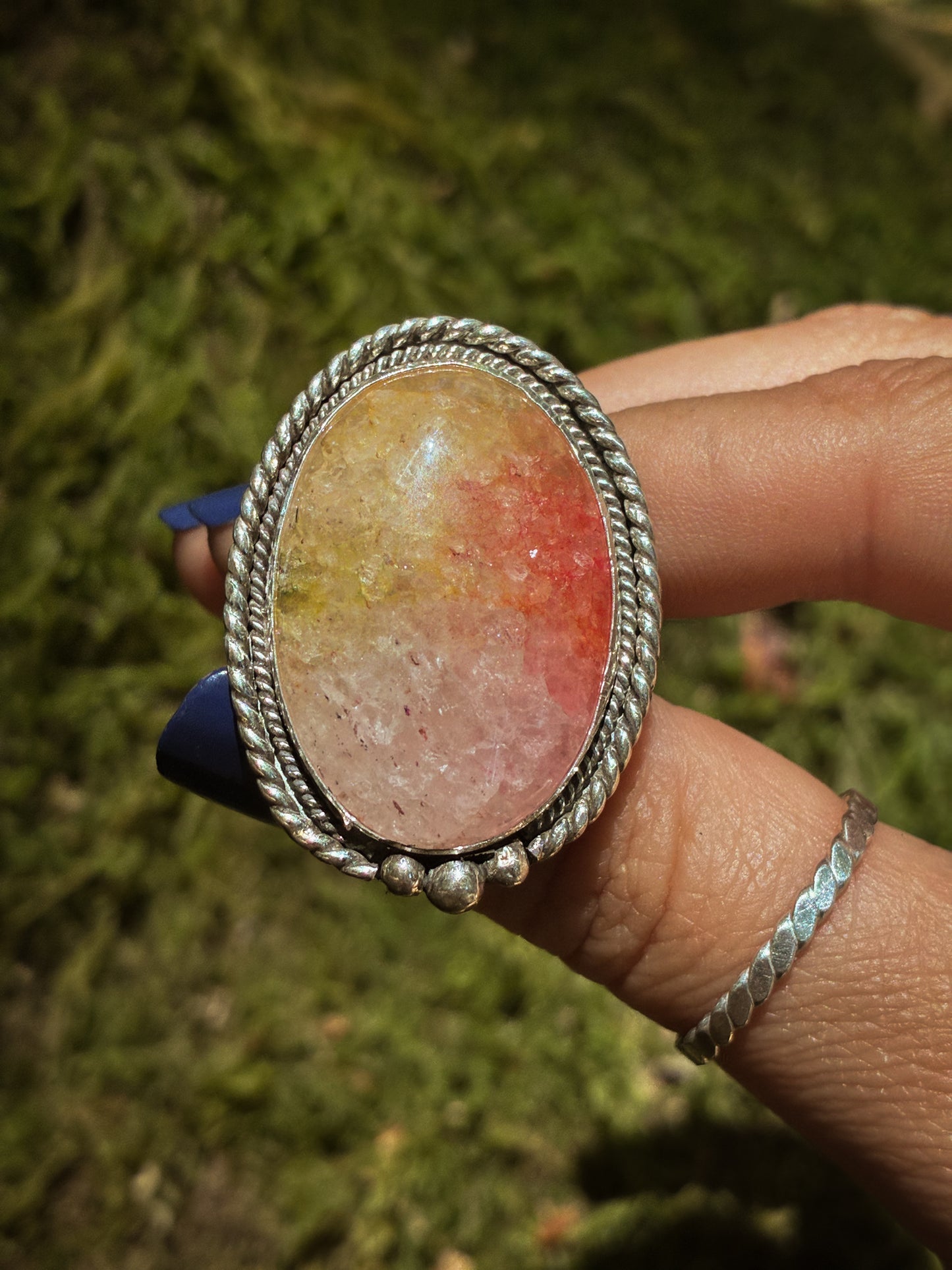 Sunset Sorbet – Quartz Ring - Size 9