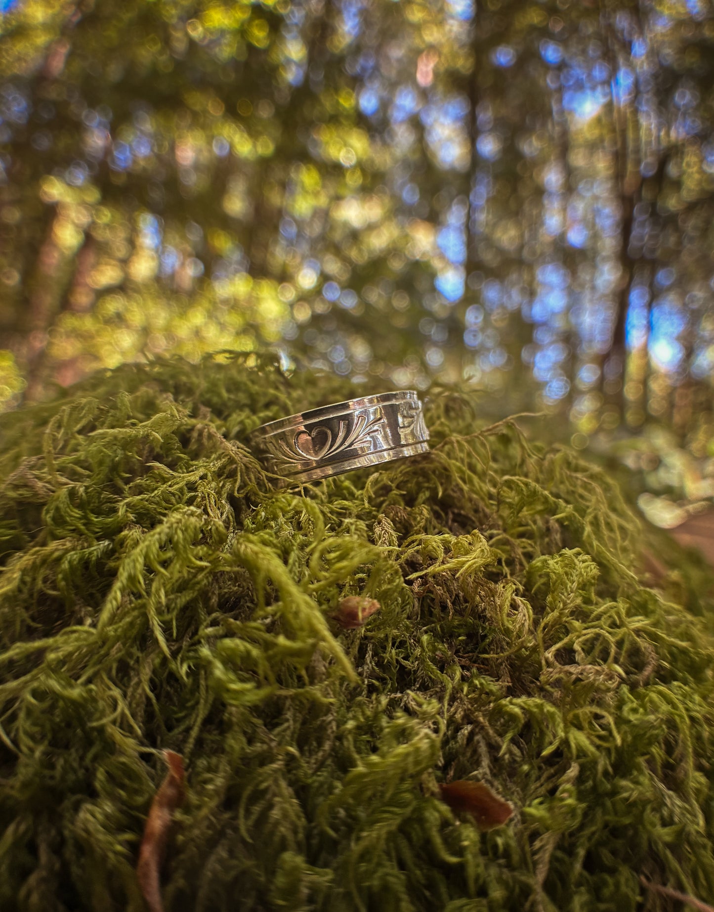 Sterling Silver Heart Stacker Ring
