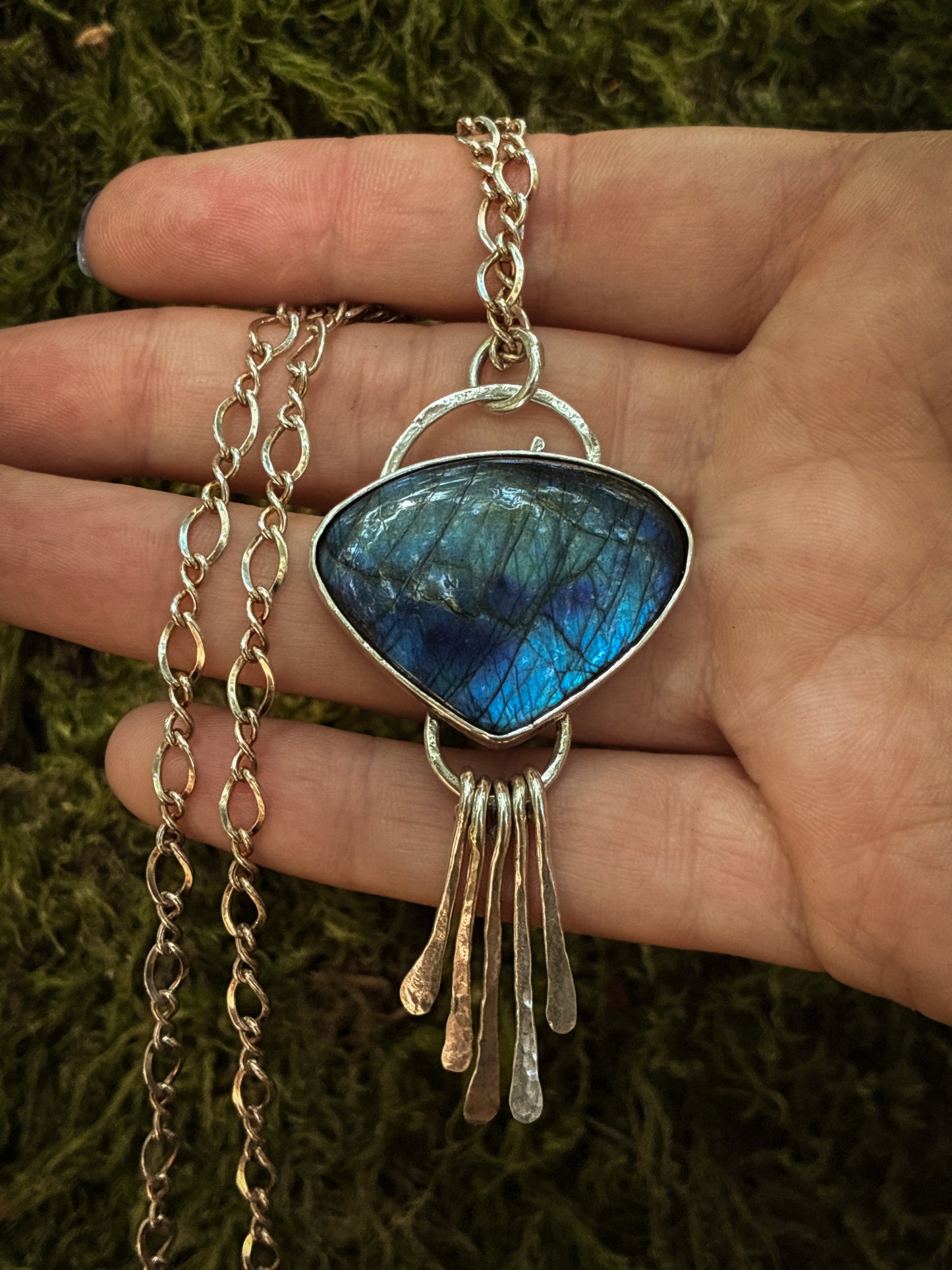Labradorite Fringe Necklace