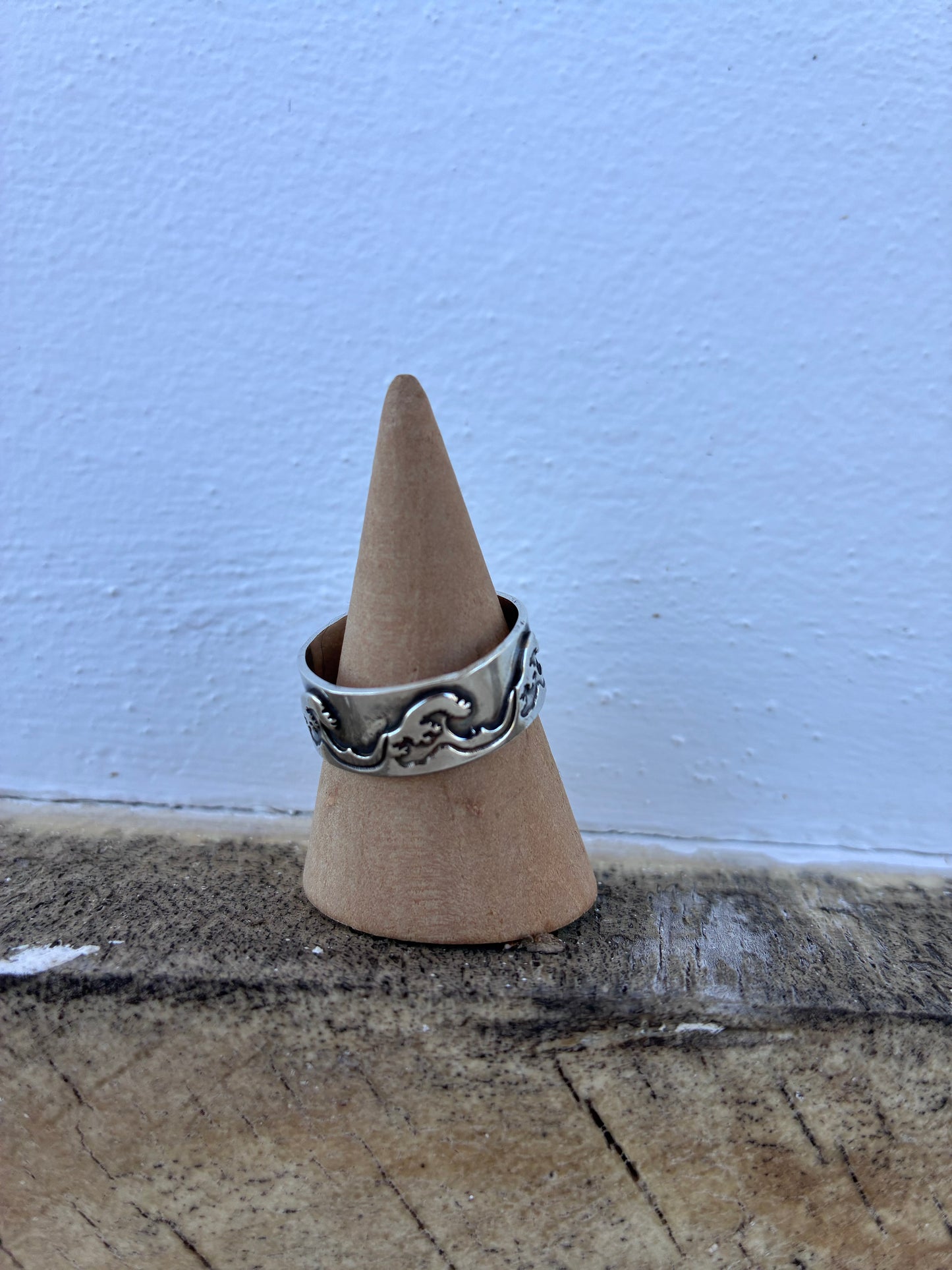 Sterling Silver Wave Ring – Handmade Ocean Inspired Band