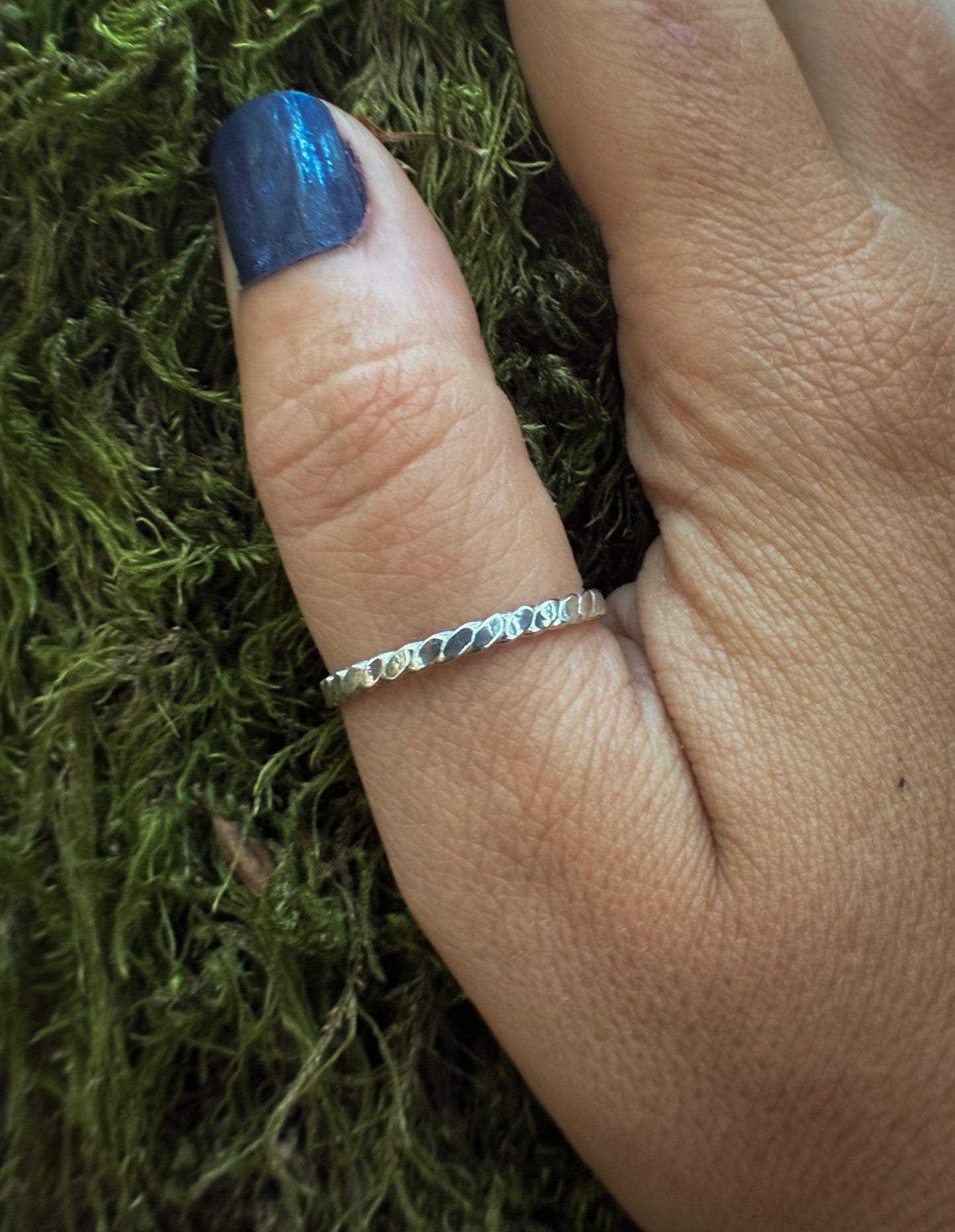 Silver Twist Stacking Ring