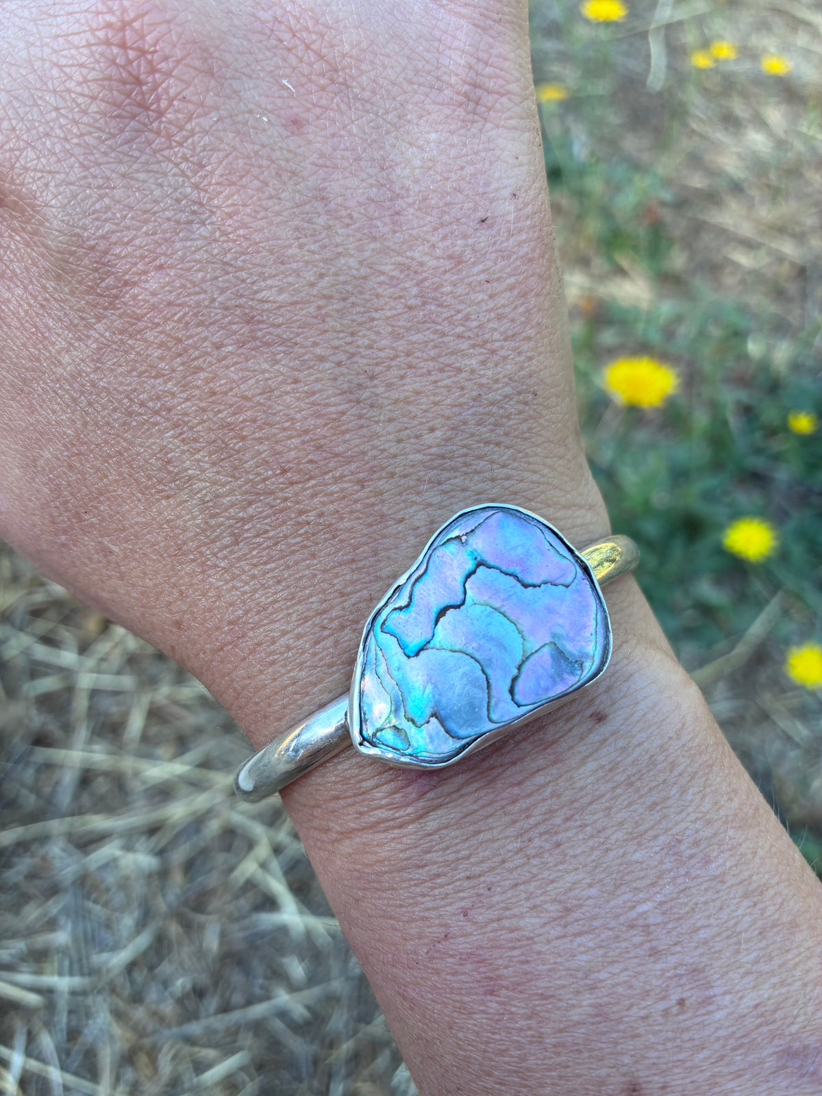 Abalone Sterling Silver Cuff Bracelet