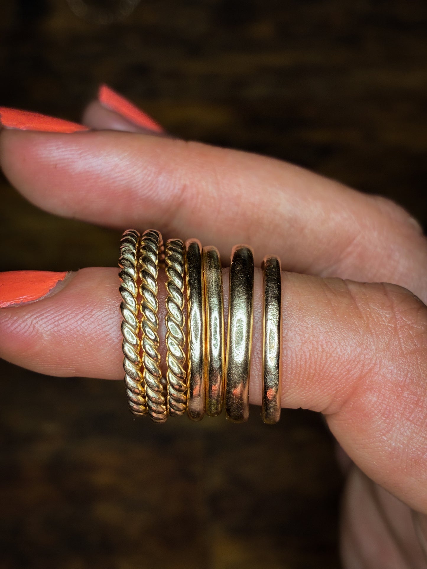 Gold Fill Twisted Wire Stacker Ring