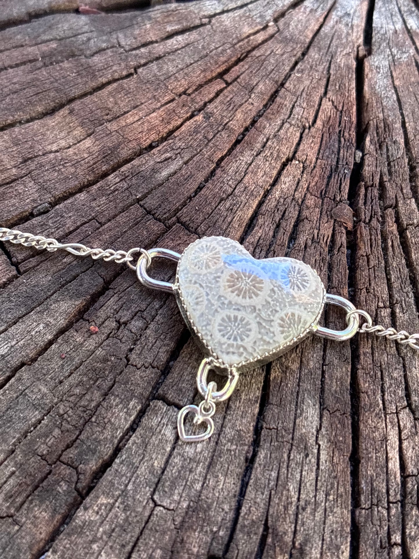 Fossil Coral Heart Bracelet – Custom Fit