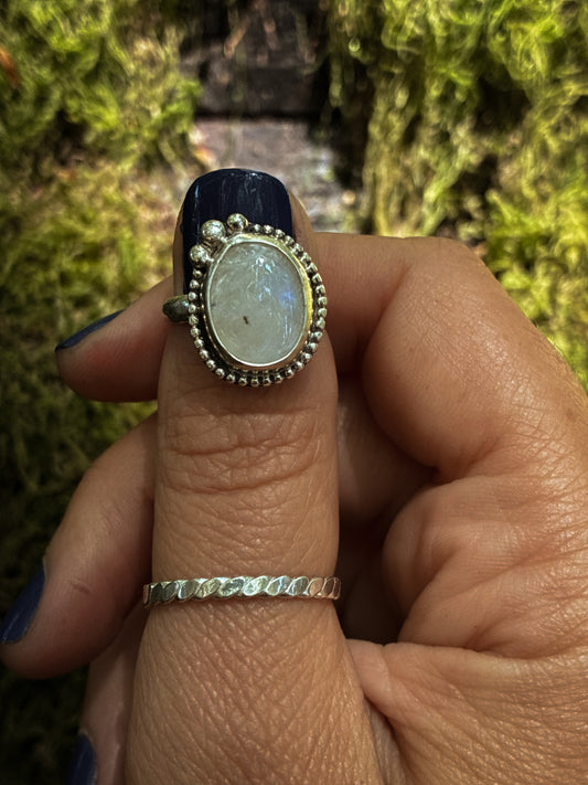 Moonstone Forest Ring - Size 4