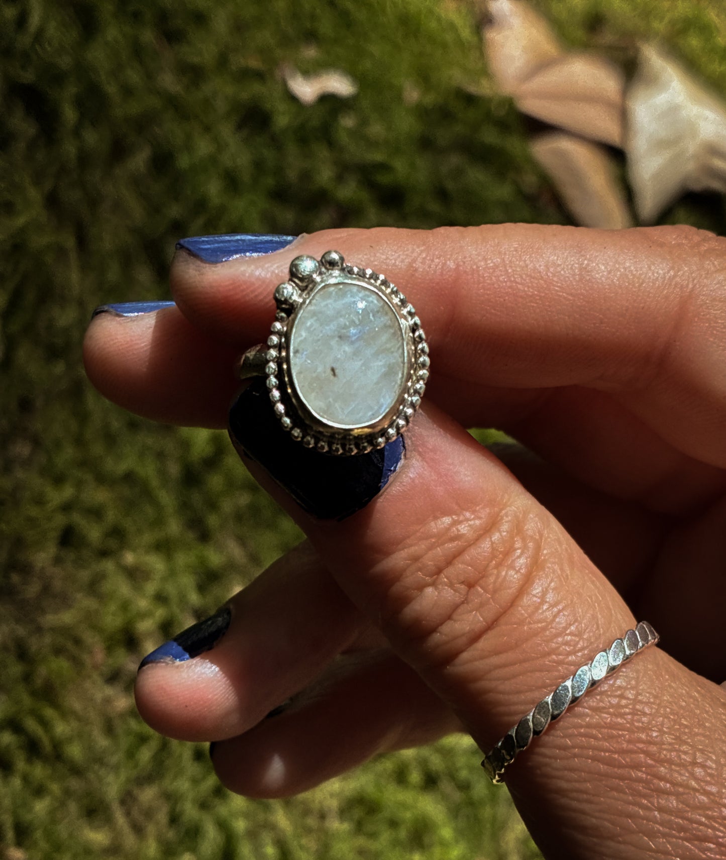 Moonstone Forest Ring - Size 4